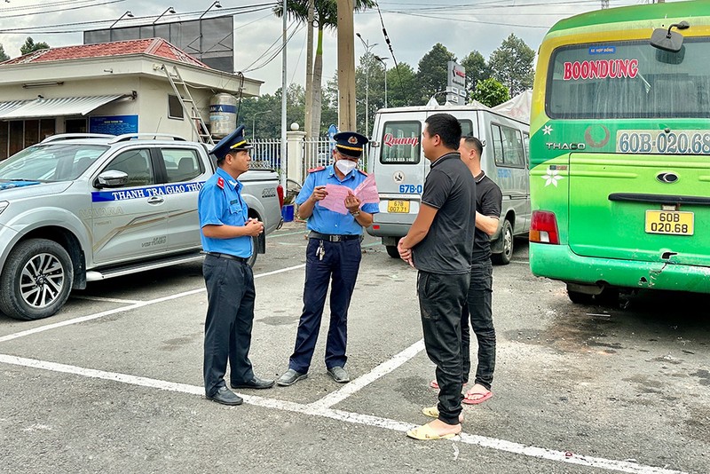 Dong Nai ra quan dam bao cong tac van tai hanh khach dip Tet