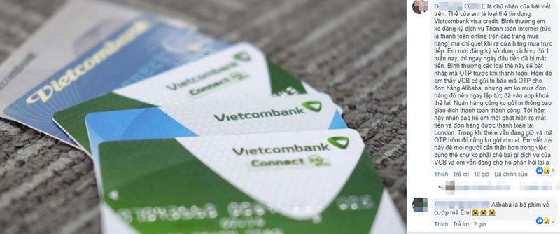 Chu the Visa Vietcombank khong mua hang van bi tru tien?