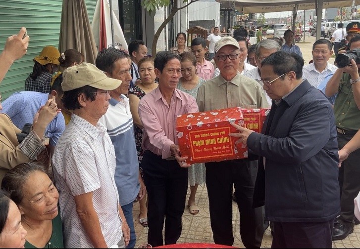 Thu tuong Pham Minh Chinh kiem tra tien do du an Cang Hang khong quoc te Long Thanh