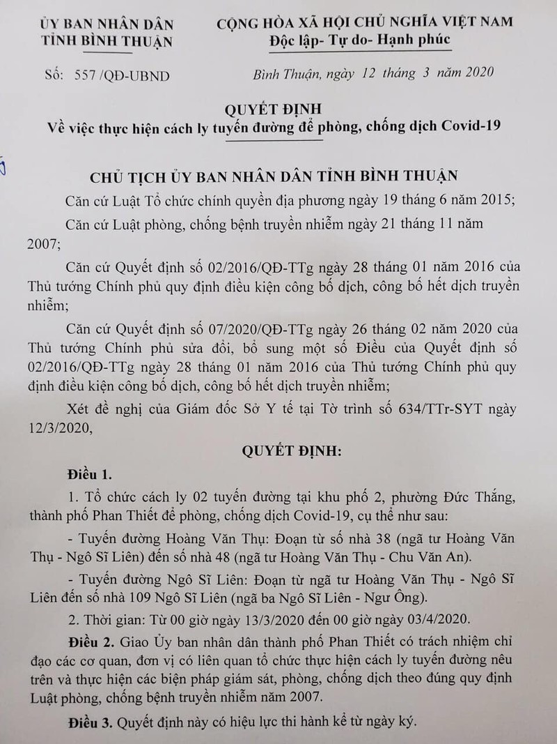 Binh Thuan cach ly 2 tuyen duong noi cu tru cua nhieu nguoi nhiem Covid-19-Hinh-3