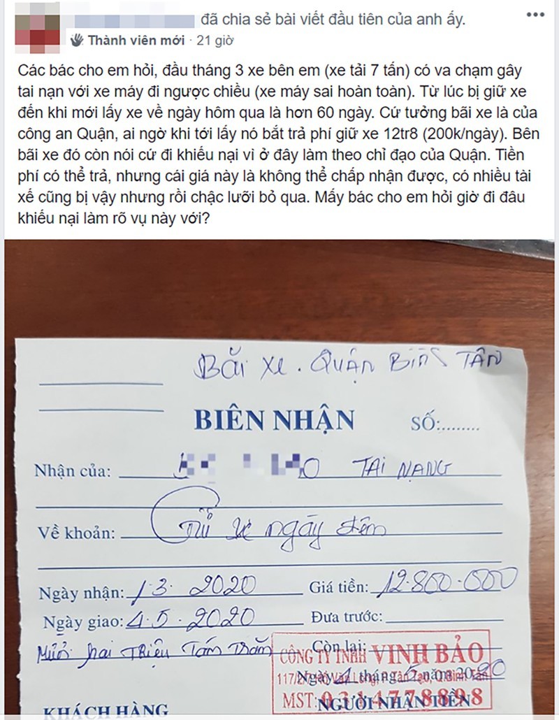 Cong an quan Binh Tan xac minh vu giu xe 2 thang mat 12 trieu-Hinh-2