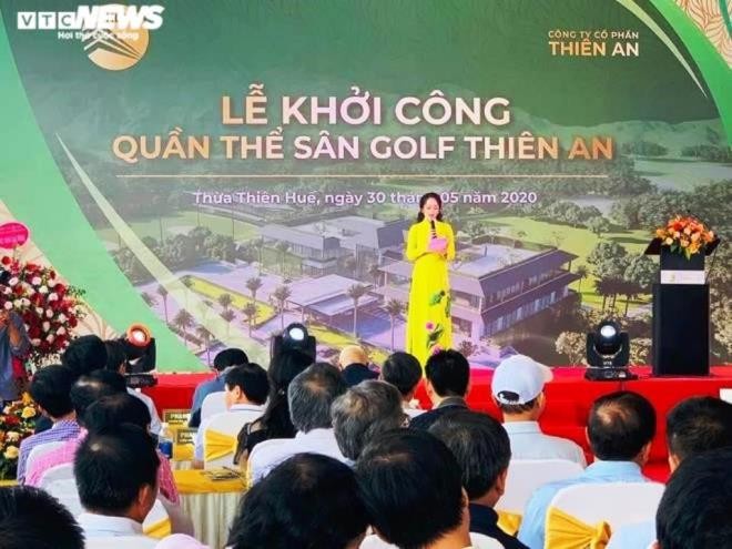 Khoi cong du an san golf chua phep o Hue: Tong Giam doc doa ‘vat co’ nha bao