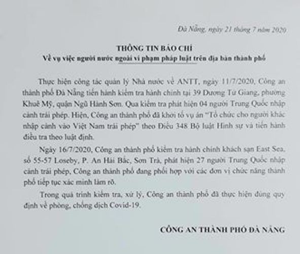 Da Nang khoi to vu an dua nguoi Trung Quoc nhap canh trai phep vao Viet Nam-Hinh-2