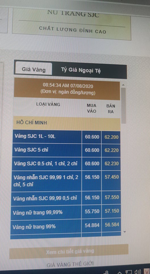 Ngan hang Nha nuoc noi gi truoc nhan dinh gia vang se len den 85 trieu/luong?