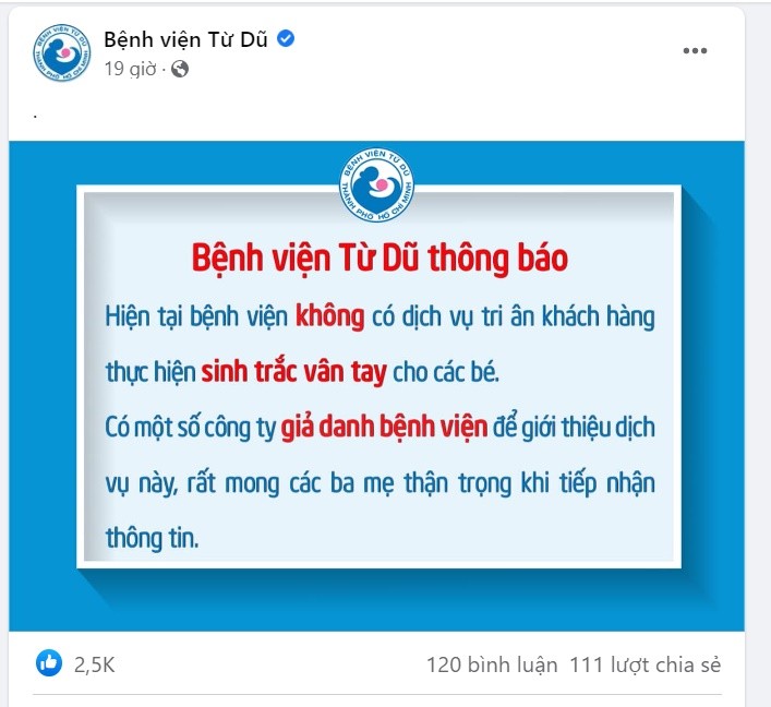 Benh vien Tu Du dang xac minh thong tin nhieu san phu bi 