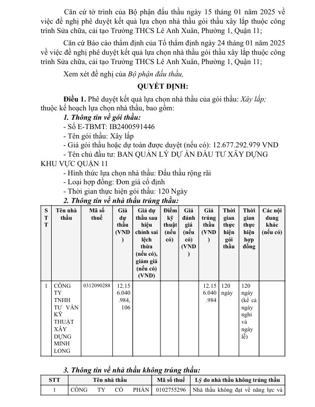 TP HCM: Cty Minh Long trung goi sua chua truong Le Anh Xuan-Hinh-2