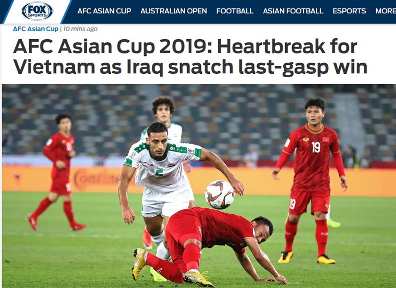 Bao chau A noi gi ve DT Viet Nam sau tran mo man Asian Cup 2019?