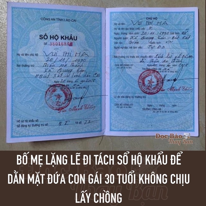 Gai 30 chua lay chong, bo me lap tuc... tach khau duoi kheo khien CDM cuoi bo