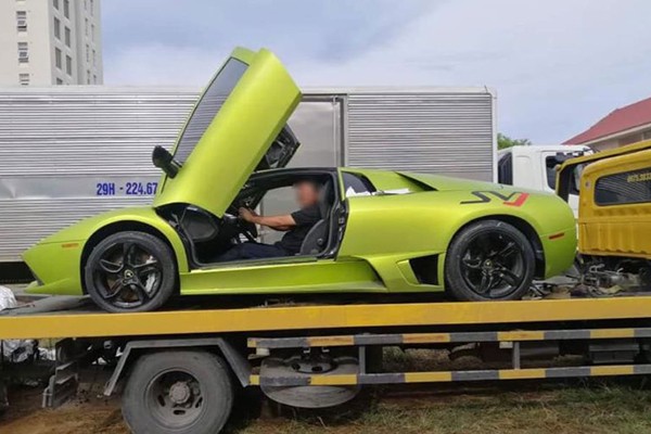 Lamborghini Murcielago o Quang Binh, nghi nhap lau