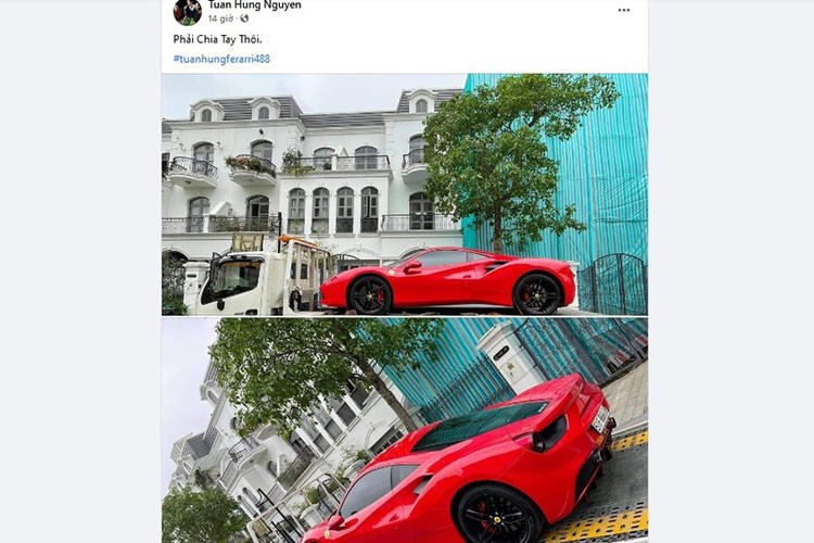 Ca si Tuan Hung ban sieu ngua Ferrari 488 GTB sau 4 nam gan bo