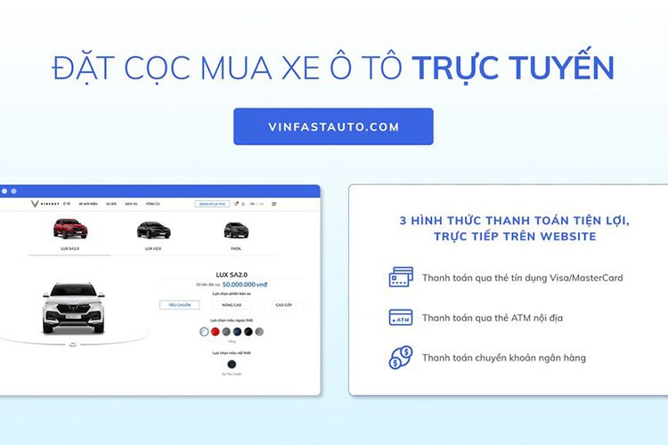 Mua xe Vinfast trực tuyến được ưu đãi đến 100 triệu - Hình 2 Mua xe Vinfast truc tuyen duoc uu dai den 100 trieu-Hinh-2