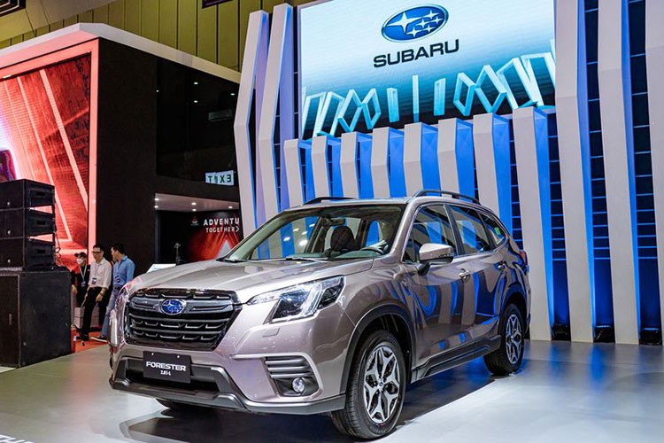 Loat oto cua Subaru chao hang tai Trien lam VMS 2022