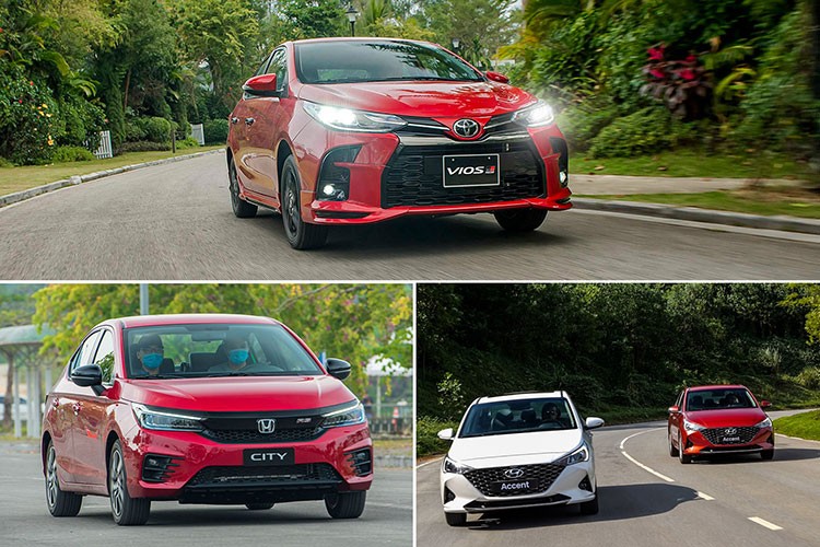 Doanh so Toyota Vios bi Hyundai Accent va Honda City de bep