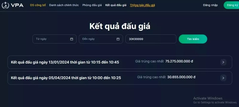 Dai gia nao bo ra 30 ty dong dau gia bien so sieu dep 30K-999.99?