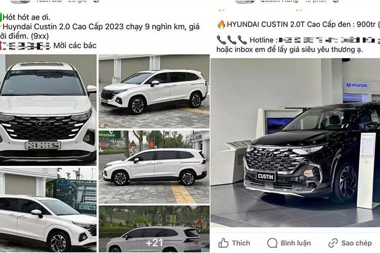 Hyundai Custin chay luot dang duoc chao ban voi gia hon 900 trieu dong