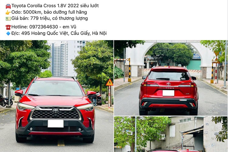 Gia 779 trieu cho Toyota Corolla Cross 2022 chay 5000 km co hop ly?-Hinh-2