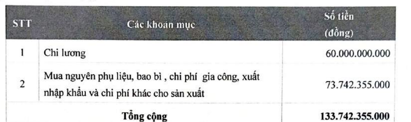 Garmex Sai Gon huy dong von tu co dong de... tra luong nhan vien