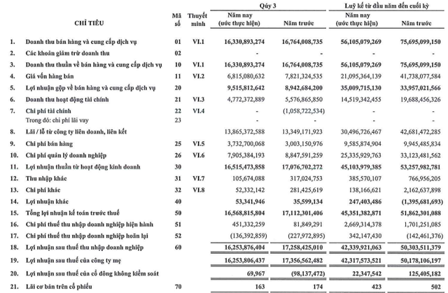 Cong ty con cua Saigon Co.op bao lai 9 thang giam 16%