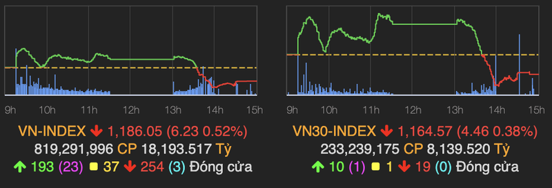 VN-Index gap ap luc chot loi, roi 6 diem ket phien 13/1