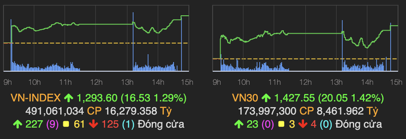 Nhieu nhom nganh but pha giup VN-Index tang 17 diem ket phien 29/7