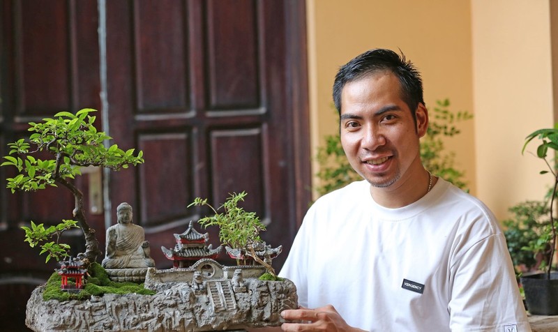 Loat co dai duoc bien thanh nhung chau bonsai day nghe thuat