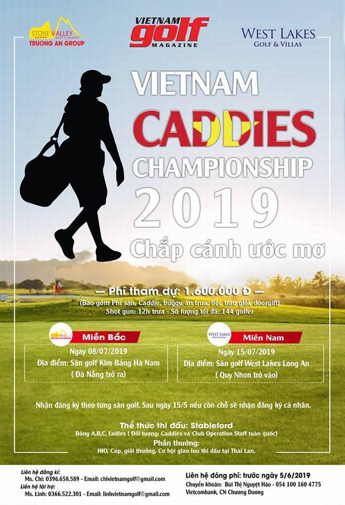 Vietnam Caddies Championship 2019: Tranh 8 suat di Thai Lan