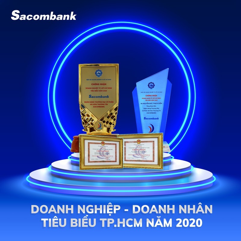 Tong giam doc Sacombank Nguyen Duc Thach Diem duoc trao danh hieu Doanh nhan tieu bieu TP.HCM