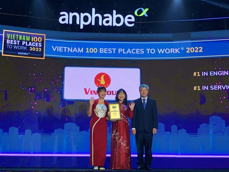 Vingroup thuoc top 10 noi lam viec tot nhat Viet Nam