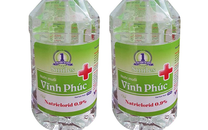 Lo nuoc muoi suc mieng Vinh Phuc 500ml bi thu hoi do khong dat chat luong