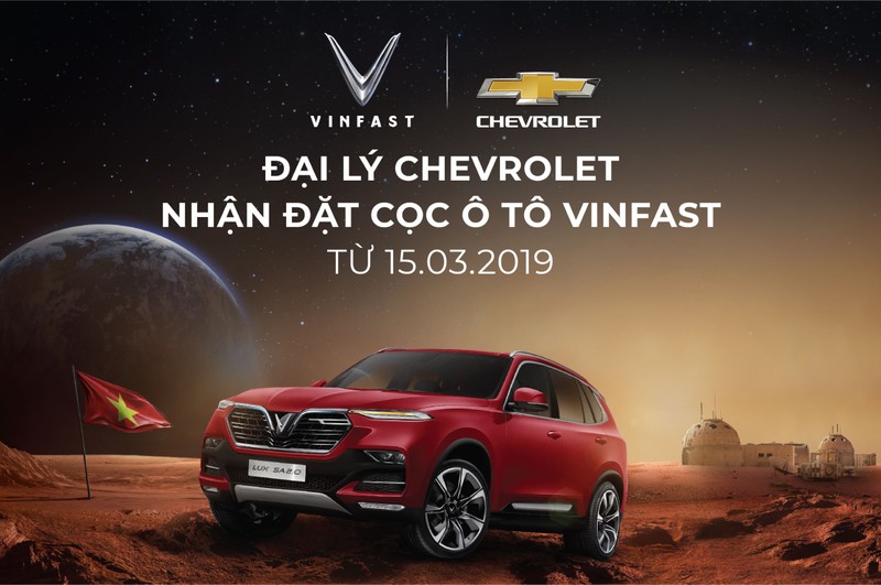 O to Vinfast chinh thuc duoc dat mua tai he thong dai ly Chevrolet