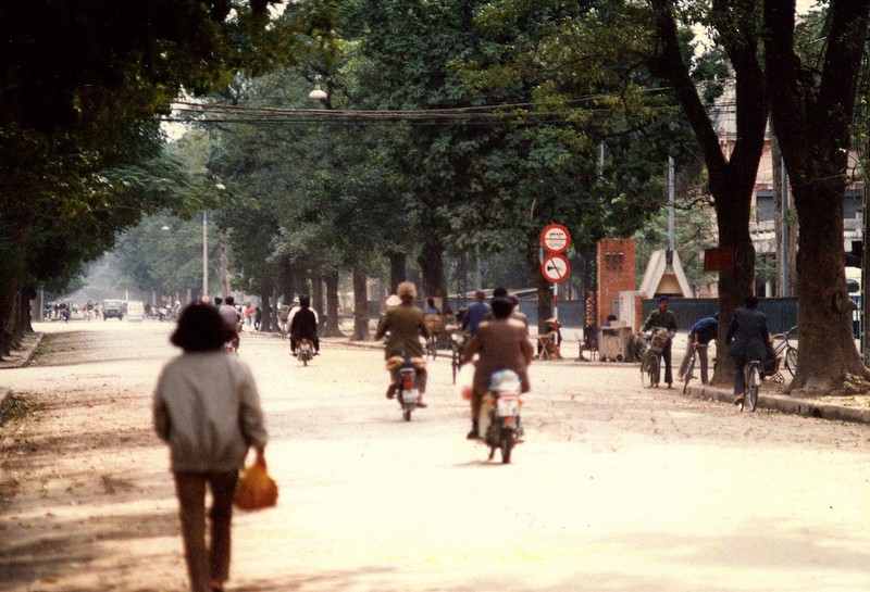 Mat mat voi nhung con duong rop bong cay o Ha Noi nam 1990