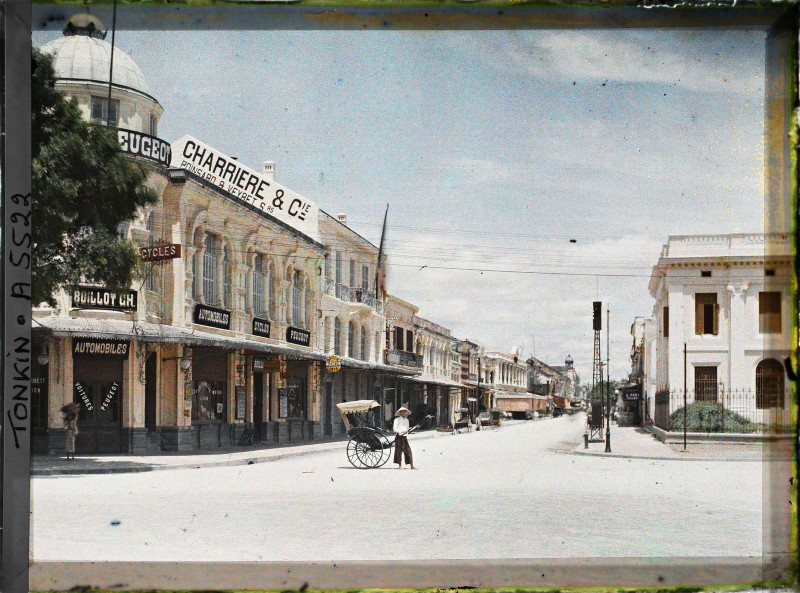 Pho Ha Noi nam 1915 rop bong cay xanh qua anh mau cuc quy-Hinh-3