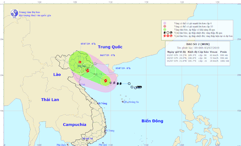 Vua het nang nong cuc dai, bao giat cap 11 dang huong vao mien Bac