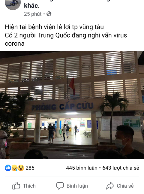 Bo Cong an yeu cau xu ly cac doi tuong tung tin that thiet ve dich viem phoi do virus Corona