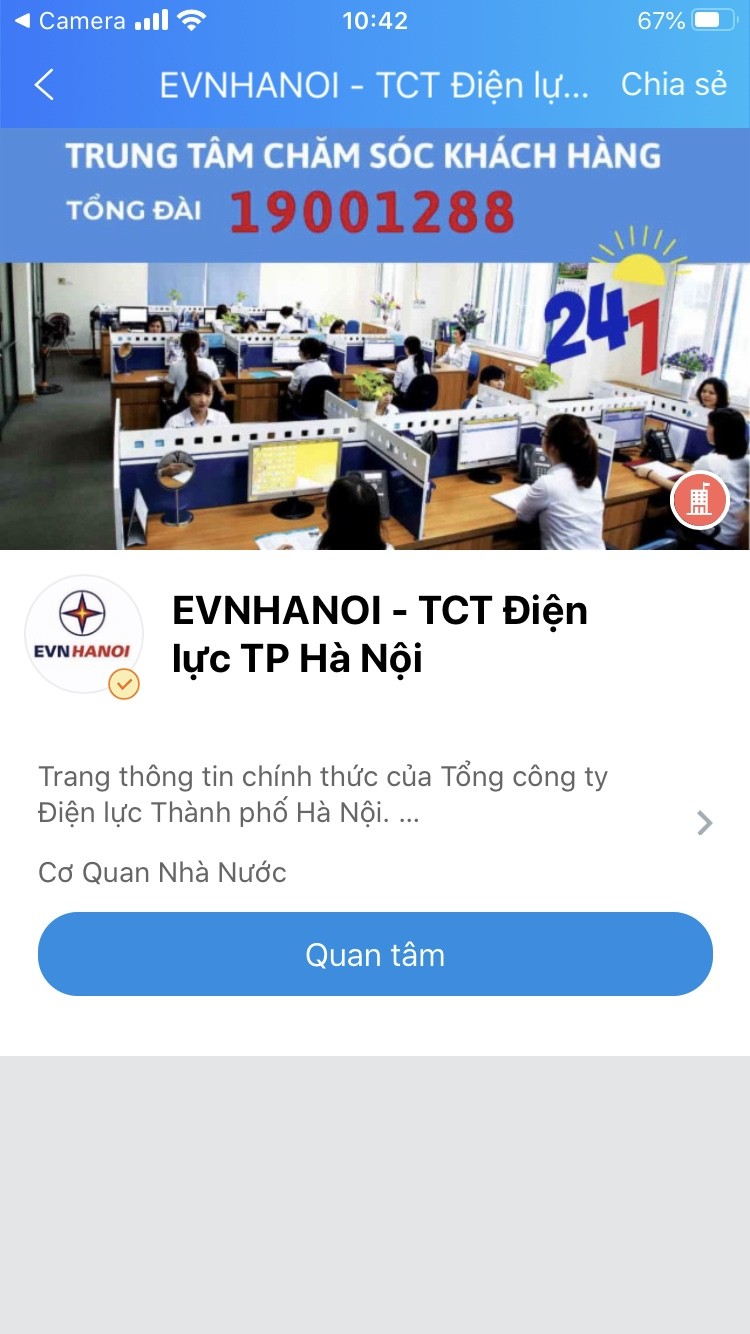 EVNHANOI thong tin lich cat dien, hoa don... tren Zalo-Hinh-3