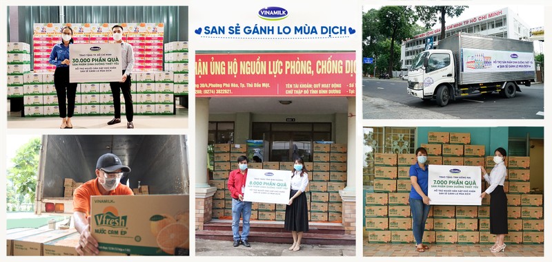 Vinamilk trao 45.000 phan qua dinh duong va nhieu ho tro khac cho nguoi tieu dung