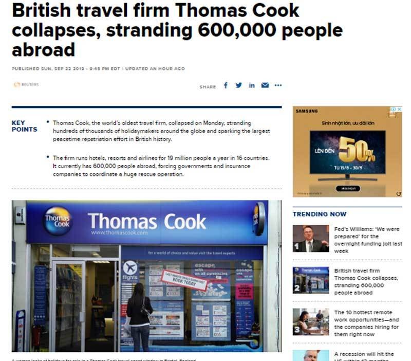 Thomas Cook pha san va cuoc giai cuu 600 ngan nguoi