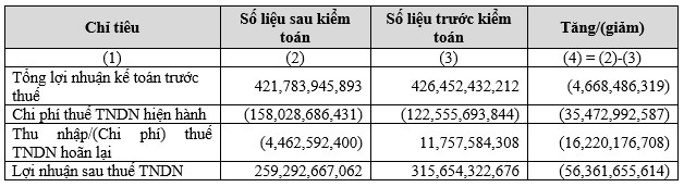 Thanh Thanh Cong - Bien Hoa vi dau loi nhuan 'bay hoi' 56 ty dong sau kiem toan?