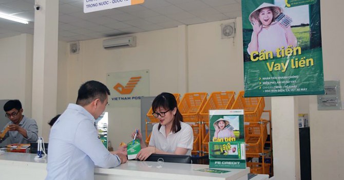 Xuat hien tai he thong VNPost, FE Credit anh huong the nao den tai nguyen cua LienVietPostBank?