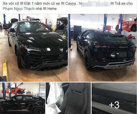 Chong sieu mau Ngoc Thach chi vai chuc ty tau Lamborghini Urus