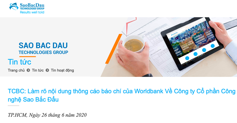 Sao Bac Dau thua nhan gian lan khien World Bank cam van 7 nam?