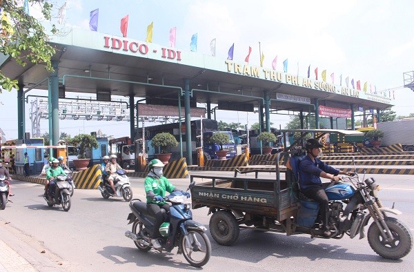 Ha tang Idico bao lo quy 3 do tram thu phi An Suong - An Lac tam ngung