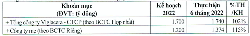 Lai 6 thang vuot ke hoach nam, Viglacera quyet tam ung co tuc 10% va dau tu vao Dominica