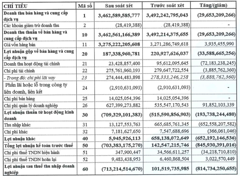 HBC bat ngo lo 713 ty dong sau soat xet, kiem toan nghi ngo kha nang hoat dong