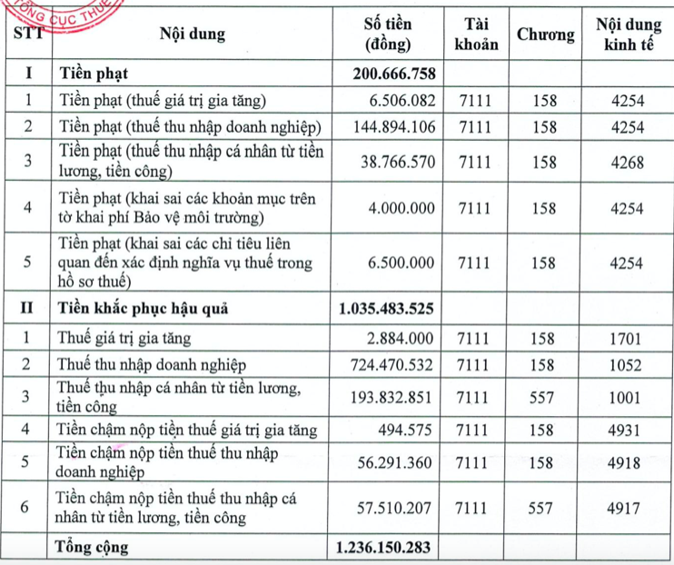 Loat sai pham ve thue, Than Mong Duong bi xu ly hon 1,2 ty dong-Hinh-2