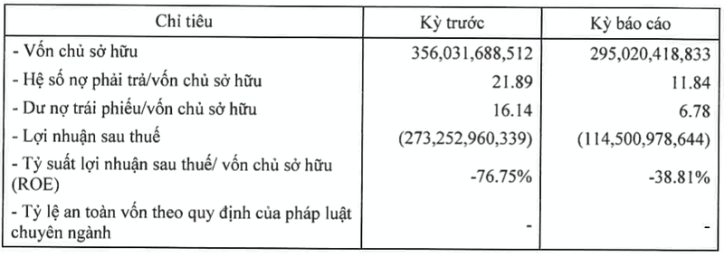 Setra bao lo 114,6 ty, du no trai phieu giam dang ke con 2.000 ty