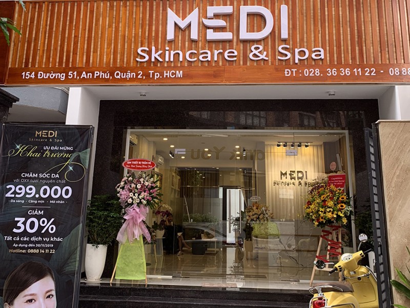 Medi Skin Care & Spa lua khach hang quang cao dich vu kham, chua benh?