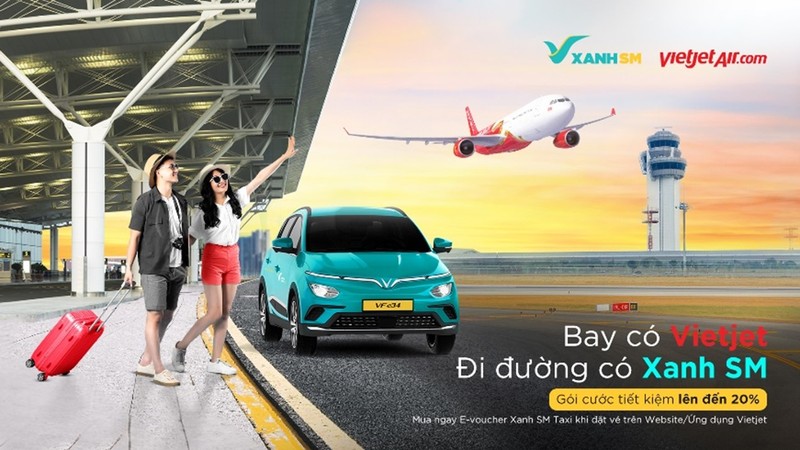 Bay Vietjet cung Xanh SM khoi dong hanh trinh xanh tu cac san bay