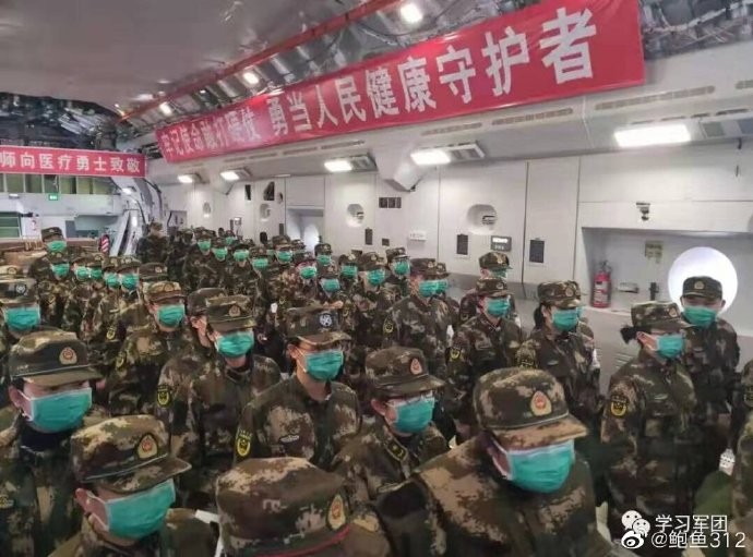 'Soi' vận tải cơ Y-20 Trung Quốc làm cầu hàng không tiếp tế Vũ Hán - Hình 3 'Soi' van tai co Y-20 Trung Quoc lam cau hang khong tiep te Vu Han-Hinh-3