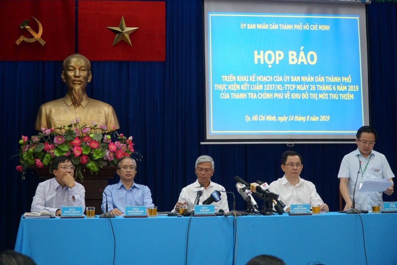 TP.HCM thuc hien ket luan Thanh tra Chinh phu ve Thu Thiem nhu the nao?